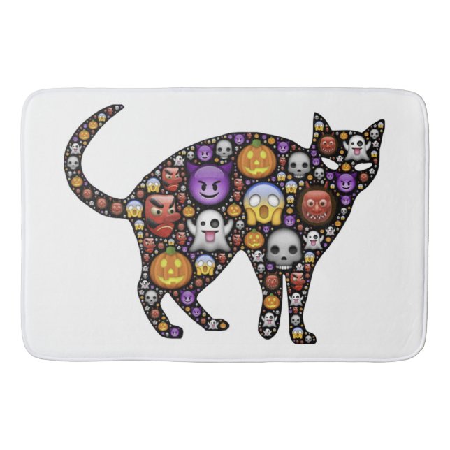 TAPETE DE BANHEIRO HALLOWEEN CAT (Frente)