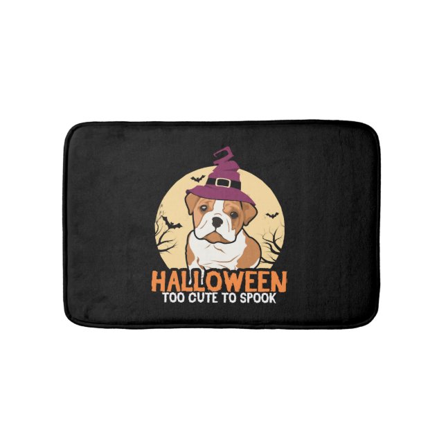 Tapete De Banheiro Halloween Cute Bulldog Dog Halloween Figurumes Pre (frente)