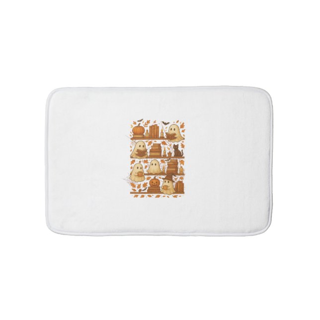 Tapete De Banheiro Halloween Ghost Leading Books Lover (frente)