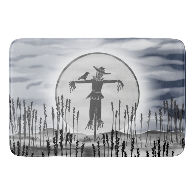 Tapete De Banheiro Halloween Horror Assustador Scarecrow Bath Mat (Frente)
