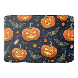 Tapete De Banheiro Halloween Pumkin Bath Mat