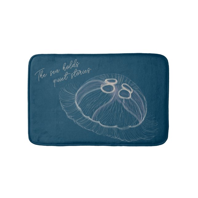 Tapete De Banheiro Hand drawn Jellyfish Art  (frente)