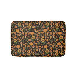 Tapete De Banheiro Hand Drawn Rustic Fall Pattern Bath Mat