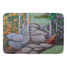Tapete De Banheiro Happy Chicken Park