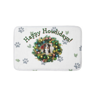 Tapete De Banheiro Happy Howlidays Photo Image
