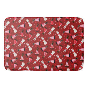 Tapete De Banheiro Happy Valentines Day Dobermann Dogs