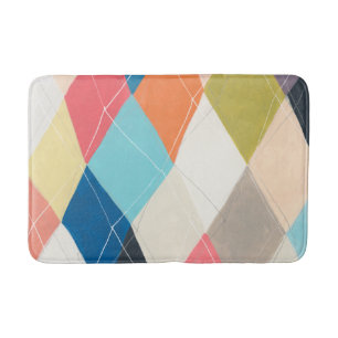 Tapete De Banheiro Harlequin Hopscotch - Padrão de Argyle
