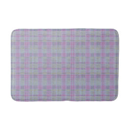 Tapete De Banheiro Harmonia de Xadrez Lavanda