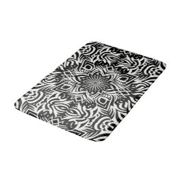Tapete De Banheiro Harmonia Preto e Branco