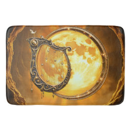 Tapete De Banheiro Harpa Celestial da Lua Dourada
