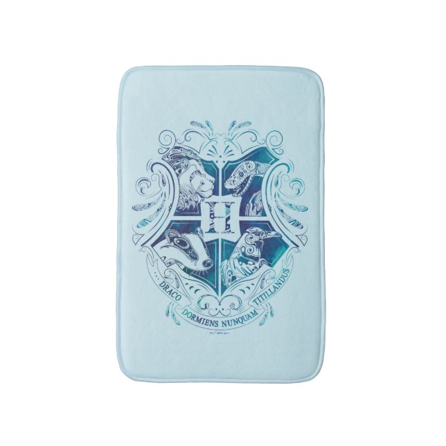 Tapete De Banheiro Harry Potter | Aguamenti HOGWARTS™ Crest (Frente Vertical)
