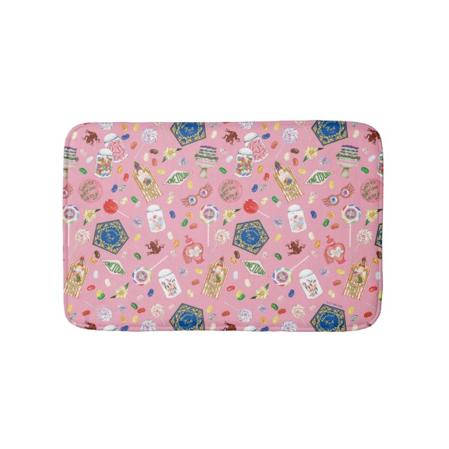 Tapete De Banheiro HARRY POTTER™ | Sapos de chocolate e padrão de doc (frente)