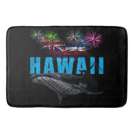 TAPETE DE BANHEIRO HAWAII NYE POLYNESIAN TRIBAL HUMPBACK FIREWORKS
