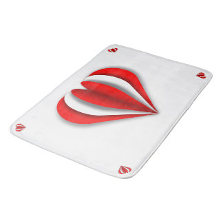 Tapete De Banheiro Heart Origami