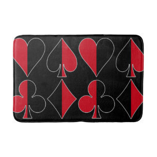 Tapete De Banheiro Heart Spade Diamond Club