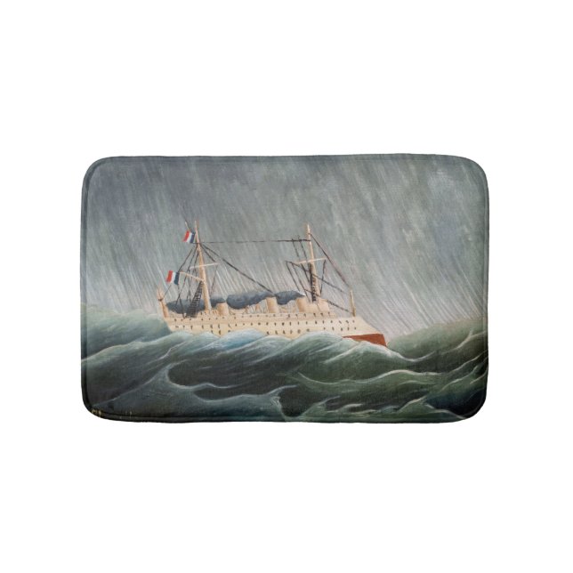 Tapete De Banheiro Henri Rousseau - O Navio no Tempest (frente)
