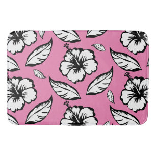 Tapete De Banheiro Hibiscus Floral
