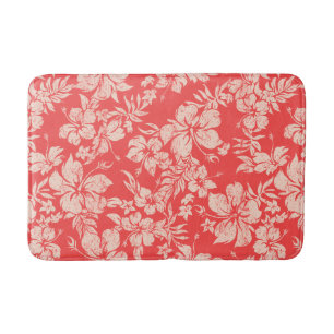 Tapete De Banheiro Hibiscus Pareau - Floral Havaiano, em mau estado