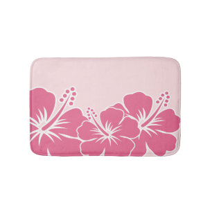 Tapete De Banheiro Hibiscus tropical havaiano