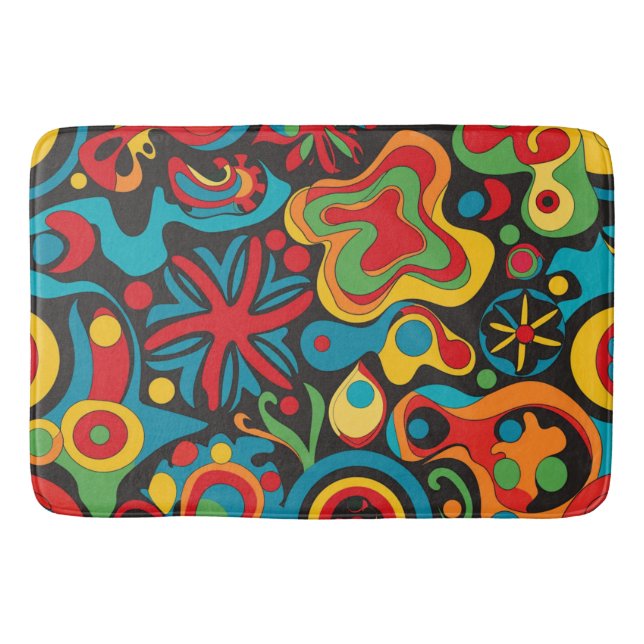 Tapete De Banheiro Hippie Bath Mat (Frente)