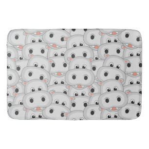 Tapete De Banheiro Hippo Head Bath Mat
