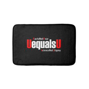 Tapete De Banheiro HIV UEqualsU não teme ciência não estigma