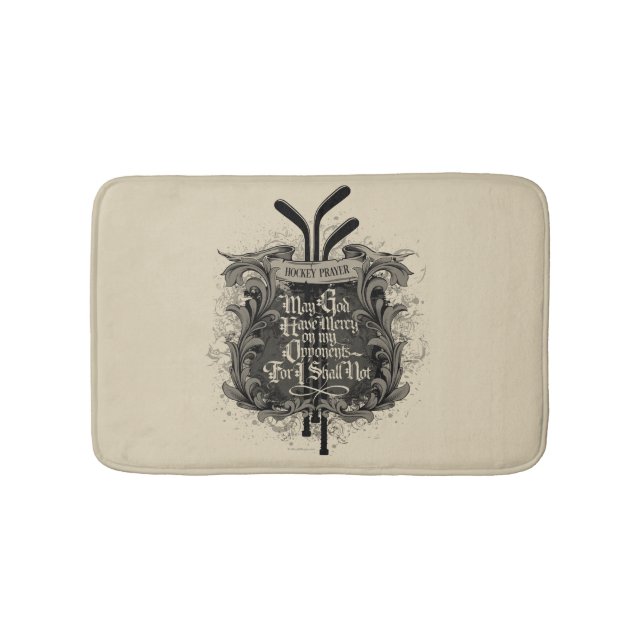 Tapete De Banheiro Hockey Prayer Bath Mat (frente)