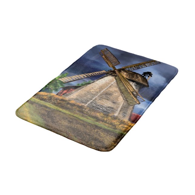 Tapete De Banheiro Holanda Windmill Bath Mat (Angulado)