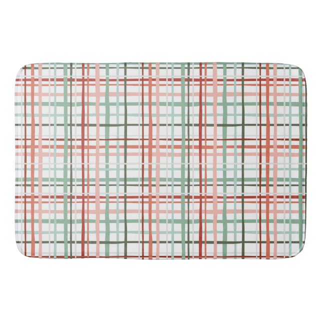 Tapete De Banheiro Holiday Gingham - Cheerful (Frente)