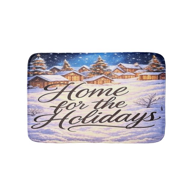 Tapete De Banheiro 'Home for the Holidays' Bath Mat (frente)