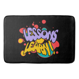 TAPETE DE BANHEIRO HOME PAINT SPLASH LESSONS LEARN BATH MAT 