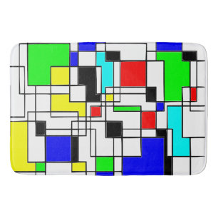 Tapete De Banheiro Homenagem Aleatória A Mondrian