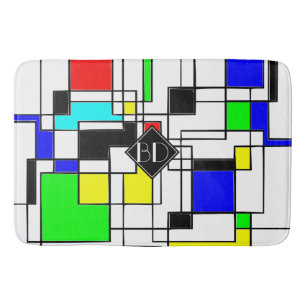 Tapete De Banheiro Homenagem Aleatória A Mondrian