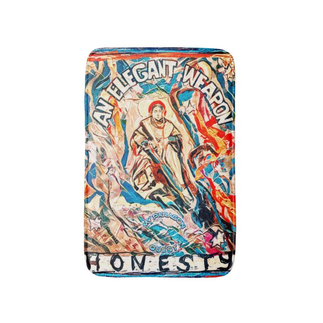 Tapete De Banheiro Honestidade, uma arma elegante para tempos civiliz (Frente Vertical)