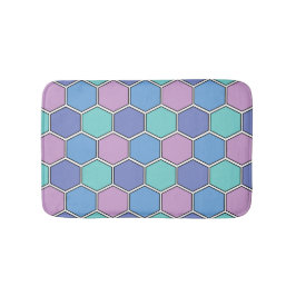 Tapete De Banheiro Honeycomb Pattern Pastels