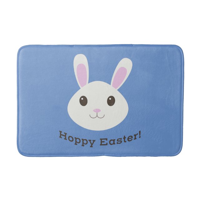 Tapete De Banheiro Hoppy Easter Bunny Bath Mat (Frente)