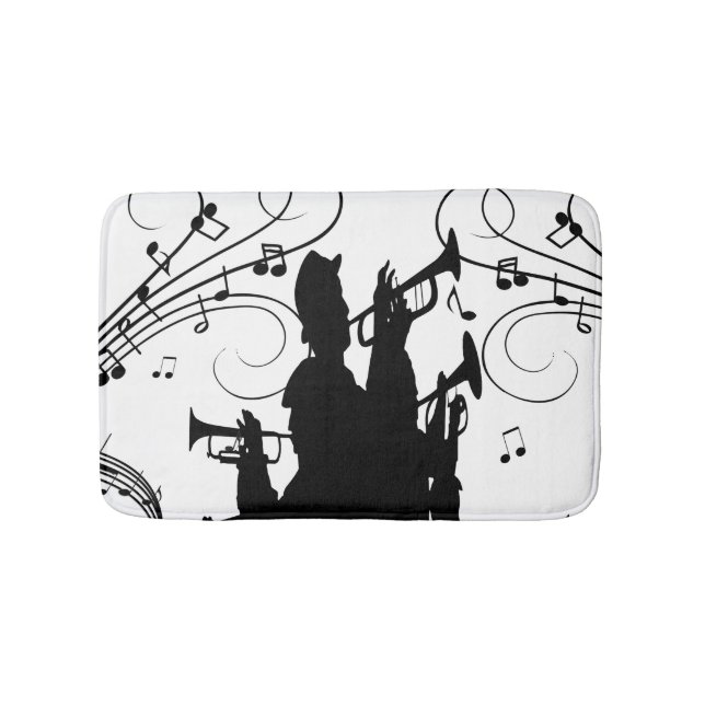 Tapete De Banheiro Horn Section Trumpet Jazz Music (frente)