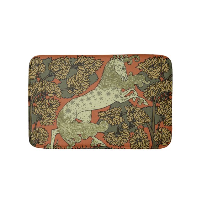 Tapete De Banheiro Horse Medieval Arts Artesanatos Art Nouveau (frente)