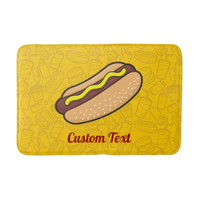 Tapete De Banheiro Hotdog Bathroom Mat (Frente)