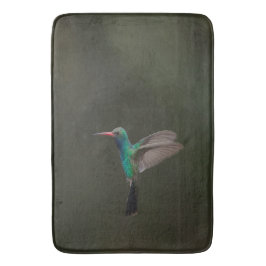 Tapete De Banheiro Hummingbird em voo