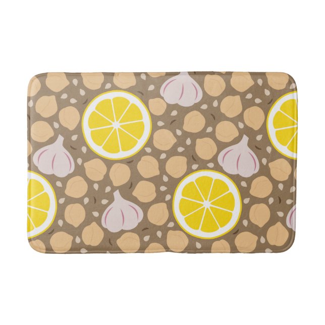 Tapete De Banheiro Hummus Bath Mat (Frente)