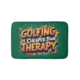 Tapete De Banheiro Humorístico Golf Therapy Bathroom
