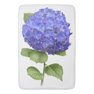 Tapete De Banheiro Hydrangea azul