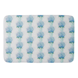 Tapete De Banheiro Hydrangea azul e roxa