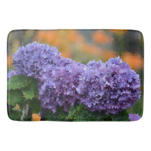 Tapete De Banheiro Hydrangea Bath Mat impressionista