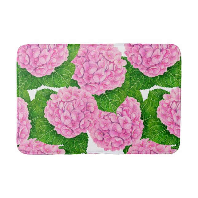 Tapete De Banheiro Hydrangea waterolage (Frente)
