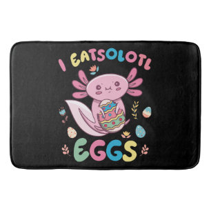 Tapete De Banheiro I Coma Ovos Coelho Páscoa Axolotl Coelho