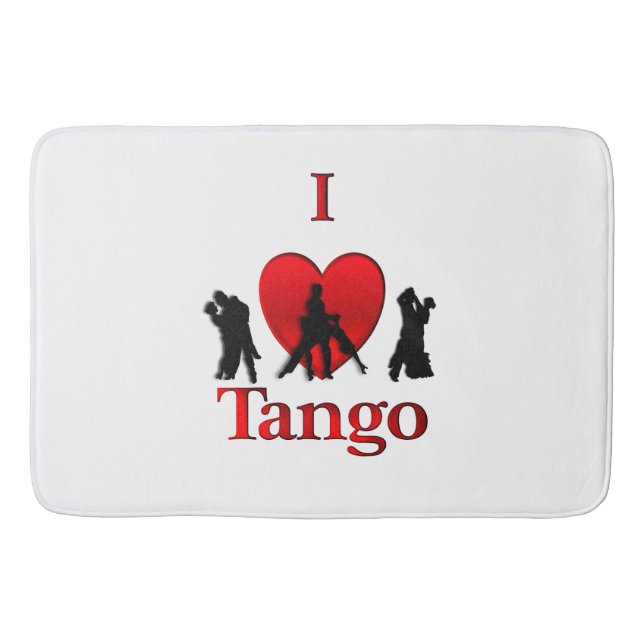 Tapete De Banheiro I Heart Tango (Frente)