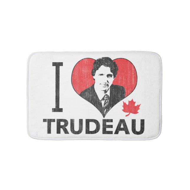 Tapete De Banheiro I Heart Trudeau (frente)
