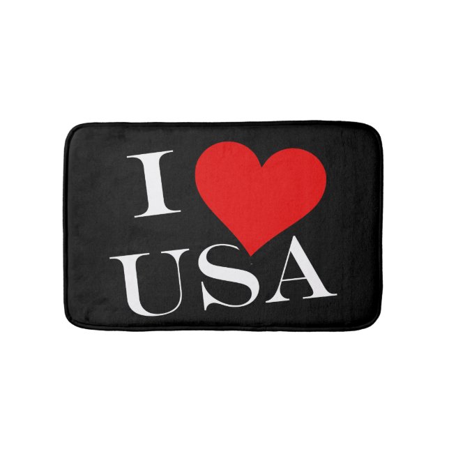 Tapete De Banheiro I Heart USA wt bmcnt (frente)